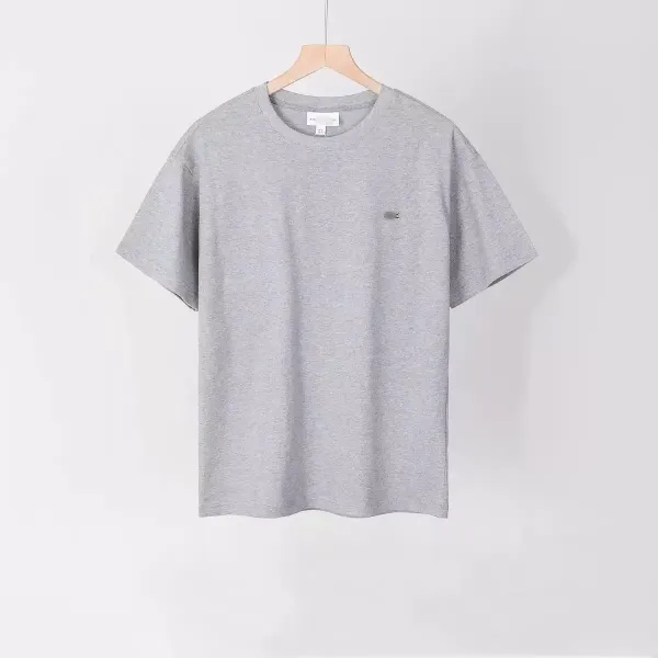 Lacoste Classic Crocodile Logo Orange T-Shirt - 7