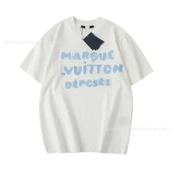 Design Striped Polo Navy Blue and Light Blue Short Sleeve Polo Tops.polo - 4