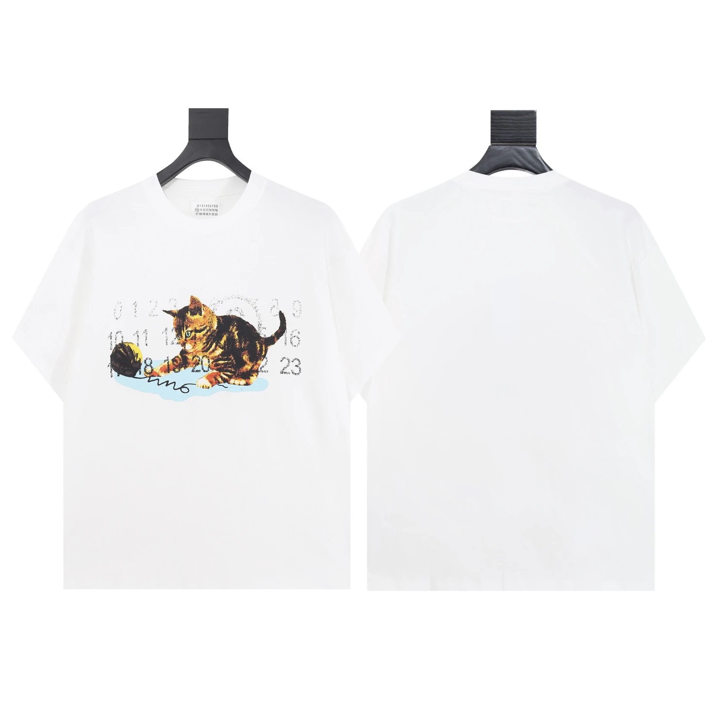 Maison Margiela Numbered Logo White T-Shirt - 41