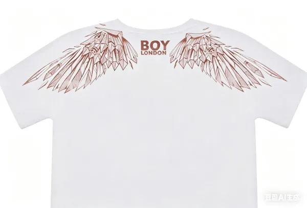 Design BOY London Angel Wings Graphic T-Shirt White T-Shirts - 2