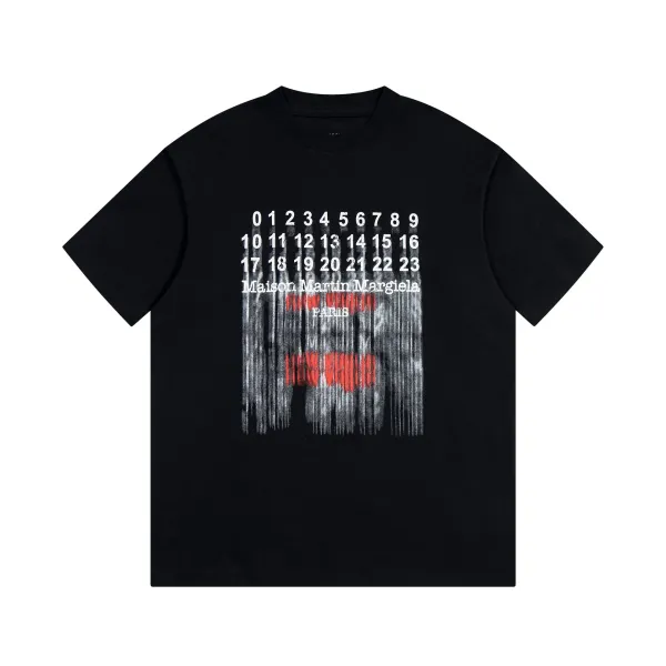 Maison Margiela Barcode Print T-Shirt Black - 1