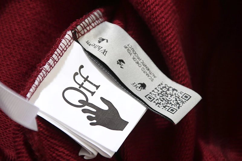 Off-White Industrial Arrow Print White Hoodie - 6