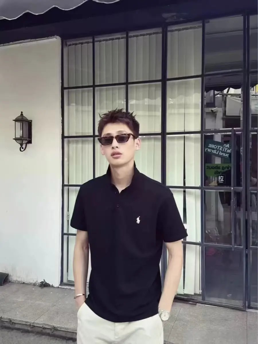 Polo Ralph Lauren Classic Fit Polo Navy Tops.polo - 4