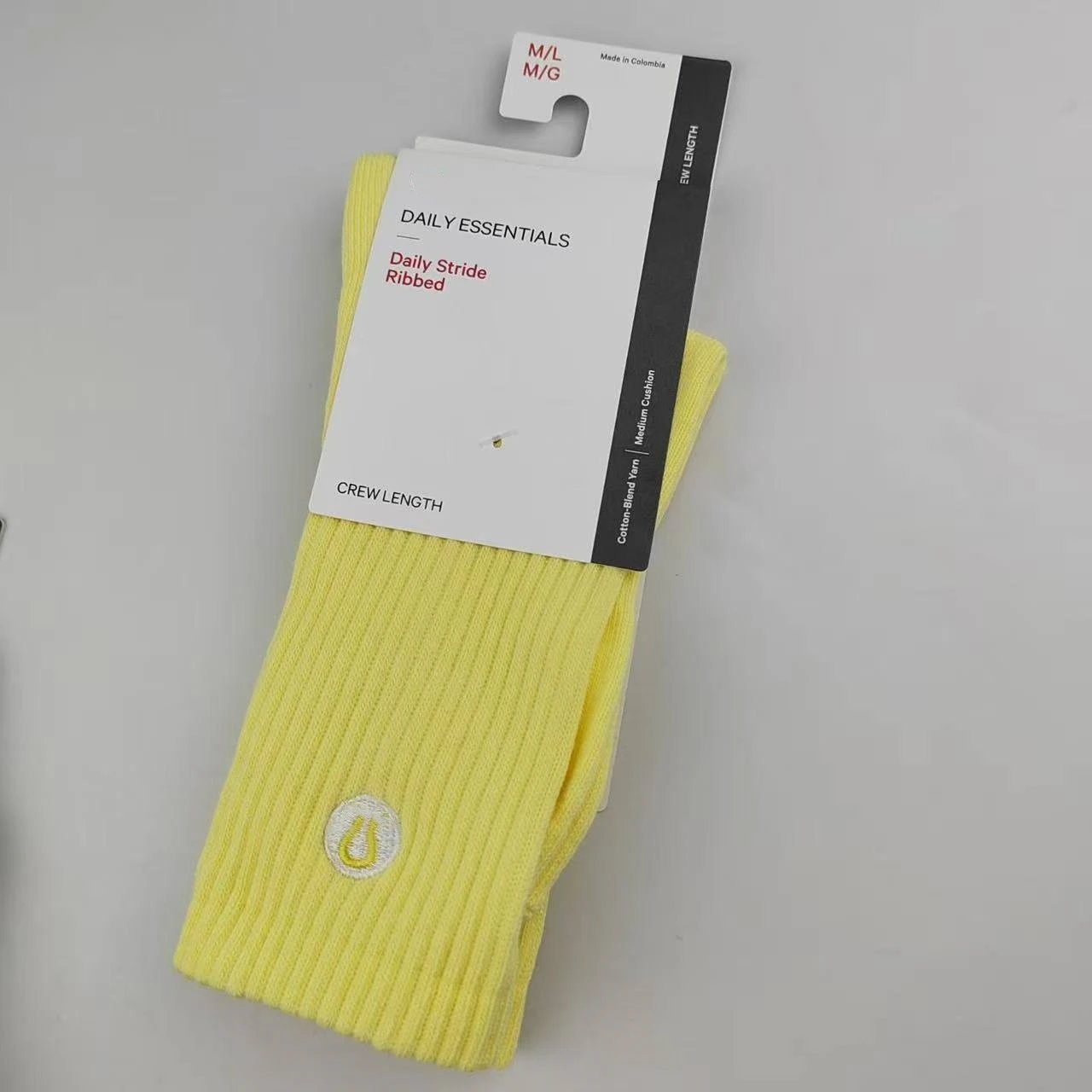 Lululemon Daily Stride Ribbed Crew Socks White - 6