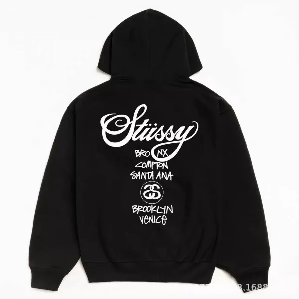 Stussy Logo Hoodie Navy - 42