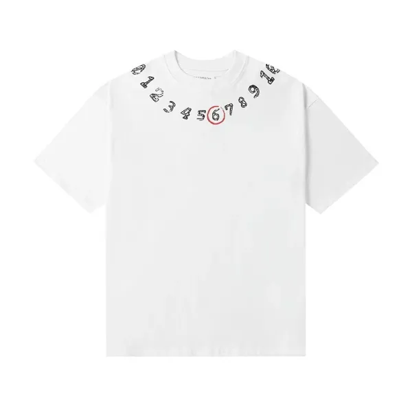 Maison Margiela MM6 T-Shirt Collection Black and White Graphic Tees - 30