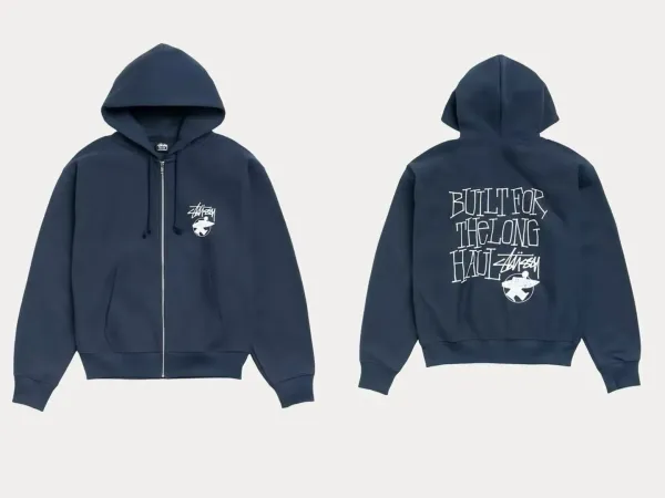 Stussy Logo Hoodie Navy - 34