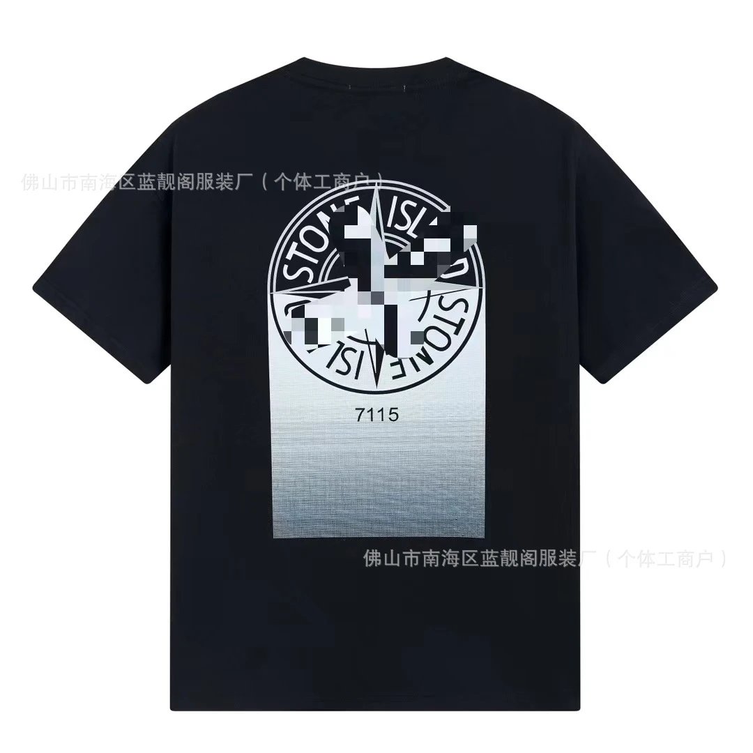 Stone Island Graphic Print T-Shirt Black