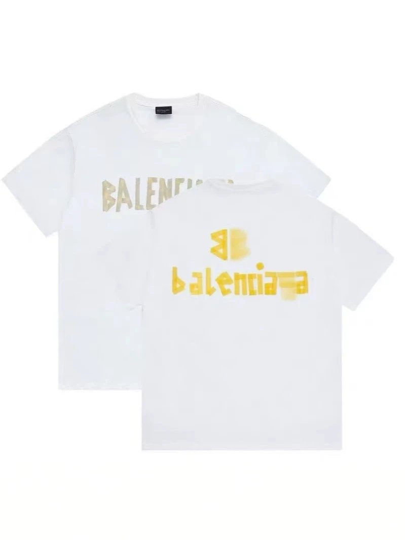 Balenciaga Logo Print T-Shirt White - 18