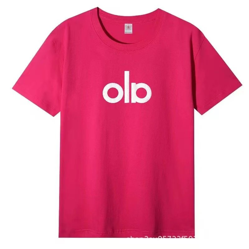 Alo Logo Graphic T-Shirt White Pink - 16