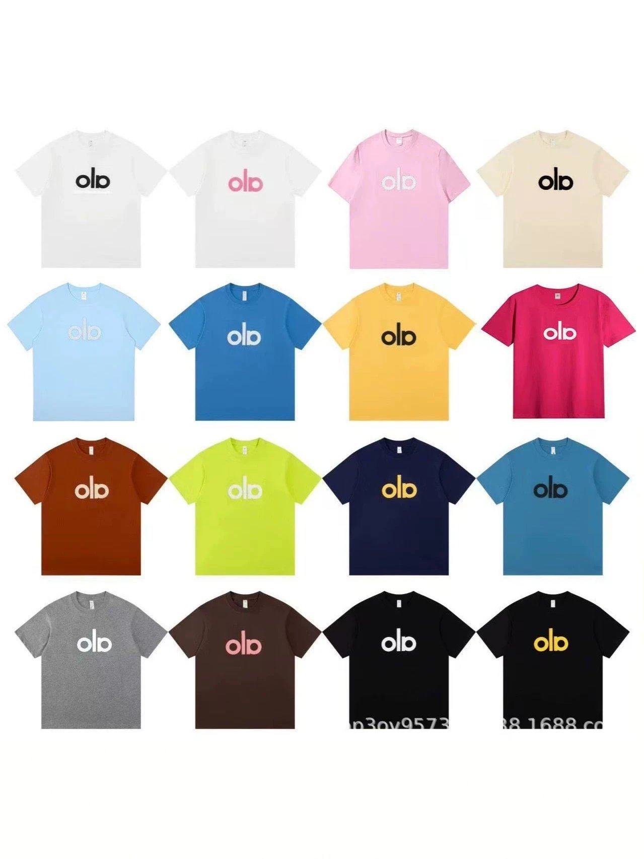 Alo Logo Graphic T-Shirt White Pink - 8