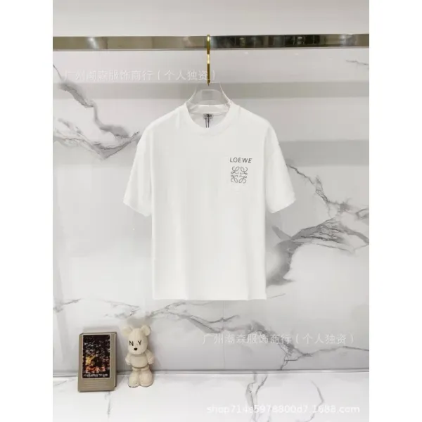 Loewe Pocket Logo T-Shirt White - 1