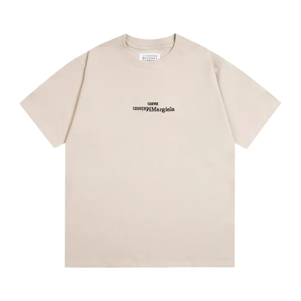 Maison Margiela Numbered Logo Beige T-Shirt - 14