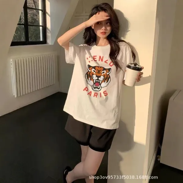 Kenzo Tiger Logo Navy T-Shirt - 7