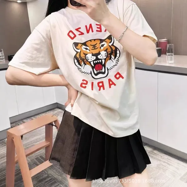 Kenzo Tiger Logo Navy T-Shirt - 6