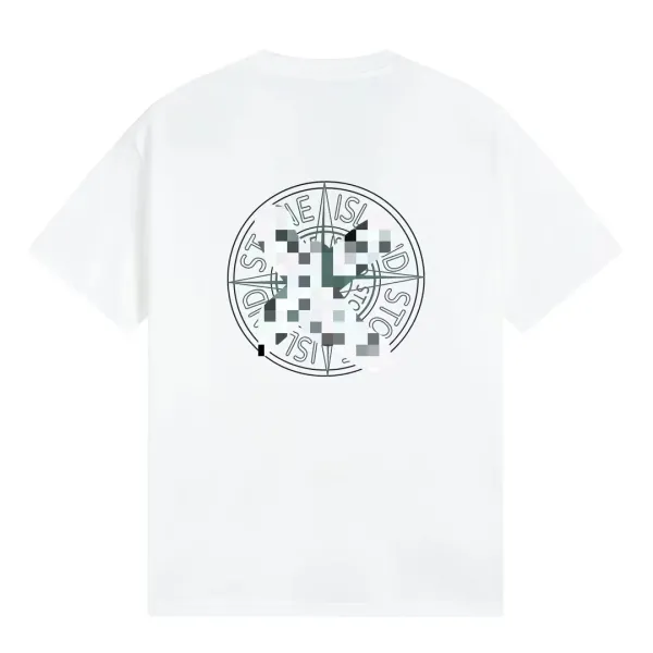 Design Abstract Graphic Print Black T-Shirt - 29