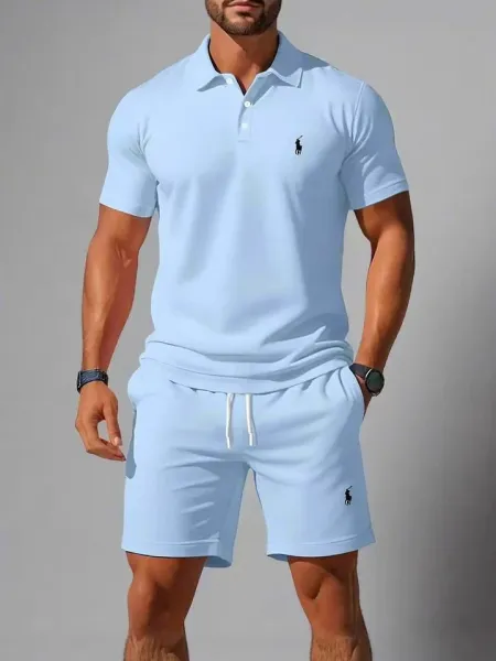 Polo Ralph Lauren Orange Polo Shirt and Shorts Set - 6
