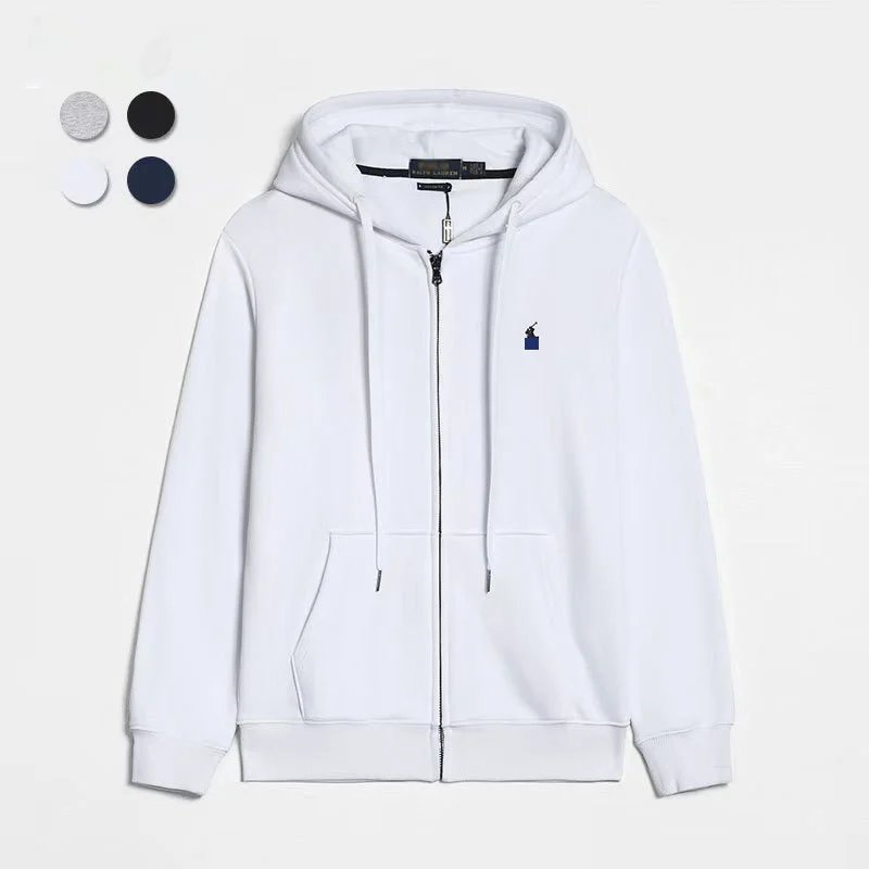 Polo Ralph Lauren Classic Zip-Up Hoodie White