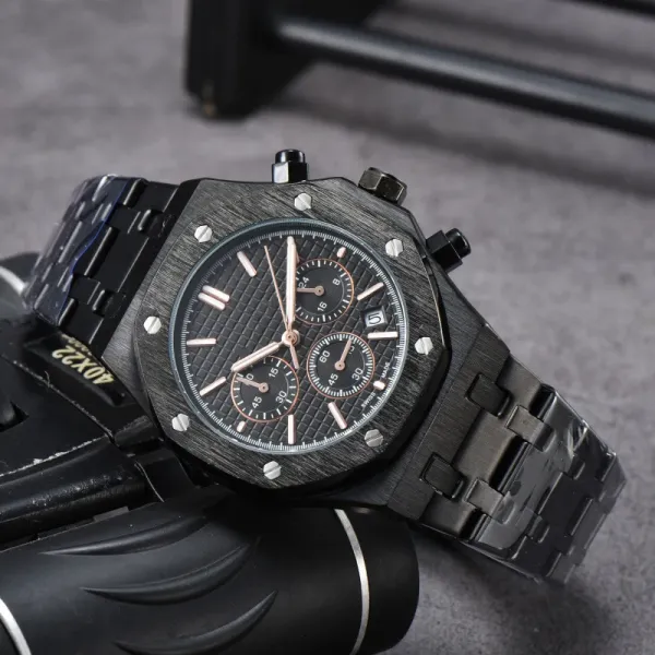 Audemars Piguet Royal Oak Chronograph Black Carbon Fiber Watch Watches - 1