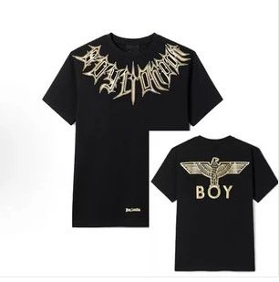 Design Boy London Eagle & Cards Graphic Black T-Shirt T-Shirts - 11