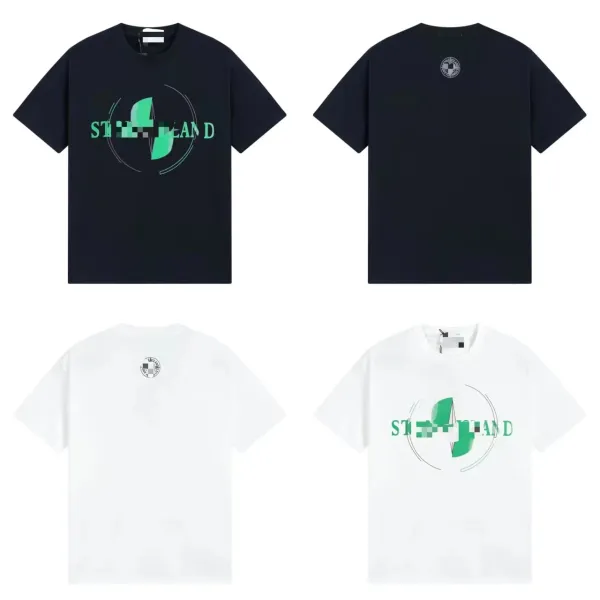 Design Abstract Graphic Print Black T-Shirt - 49