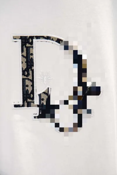 Dior x Stone Island Logo Print White T-Shirt - 47