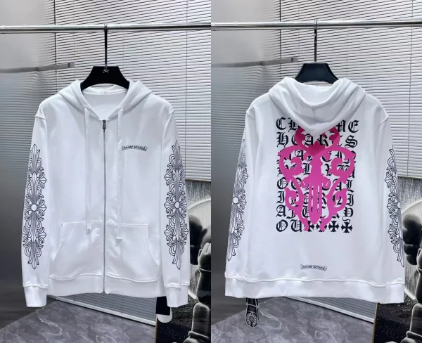 Chrome Hearts Spiderweb Hoodie Pink - 16