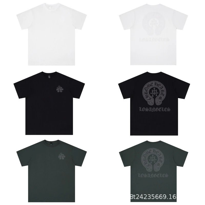 Chrome Hearts Floral Cross Logo White T-Shirt - 7