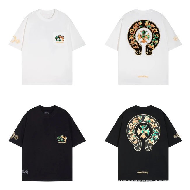 Chrome Hearts Floral Cross Logo White T-Shirt - 4