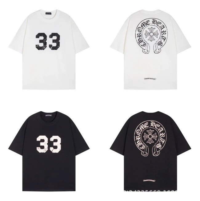 Chrome Hearts Floral Cross Logo White T-Shirt - 17