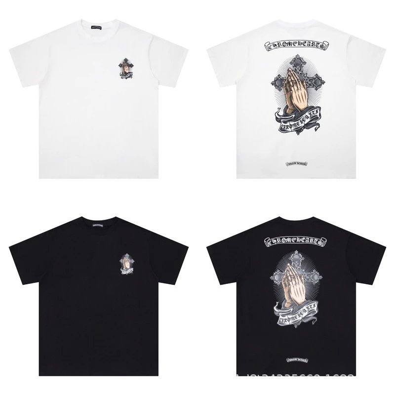 Chrome Hearts Floral Cross Logo White T-Shirt - 9