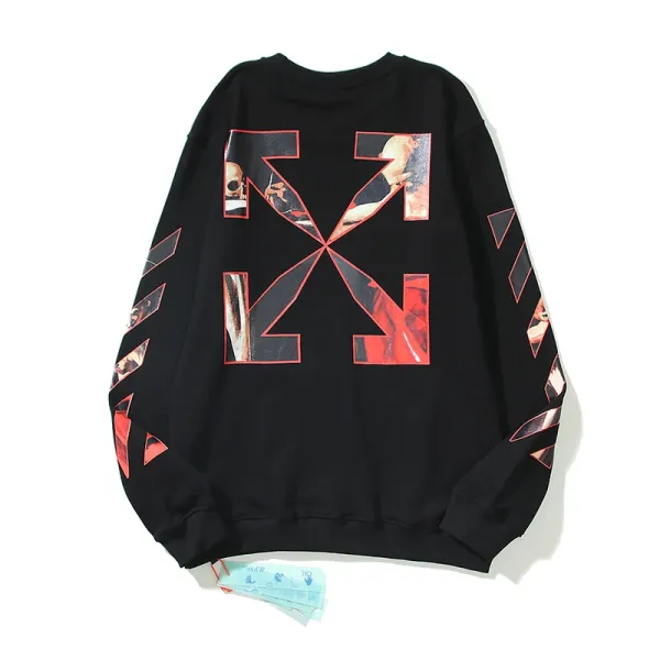 Off-White Diag Arrow Print Black Hoodie - 1