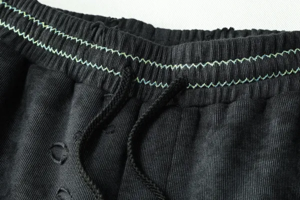 Chrome Hearts Distressed Corduroy Shorts Black - 14