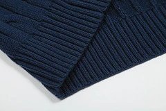 Polo Ralph Lauren Cable Knit V-Neck Sweater Gray - 21
