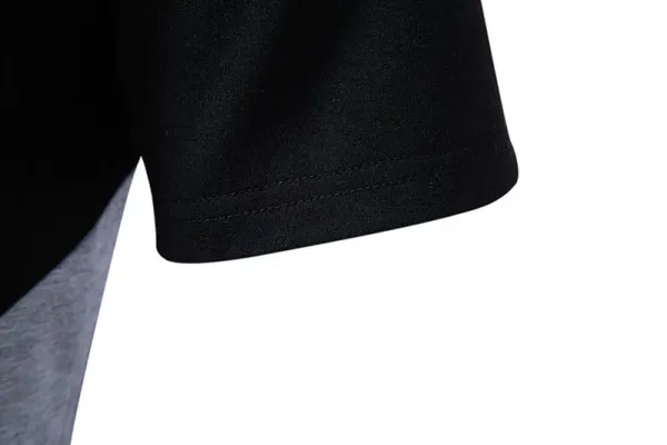Design Color-Block Polo Shirt Navy Orange Light Blue Gray Tops Polo - 21