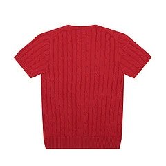 Polo Ralph Lauren Cable Knit V-Neck Sweater Gray - 48