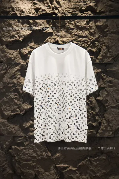 Louis Vuitton Monogram Gradient Print T-Shirt White - 1