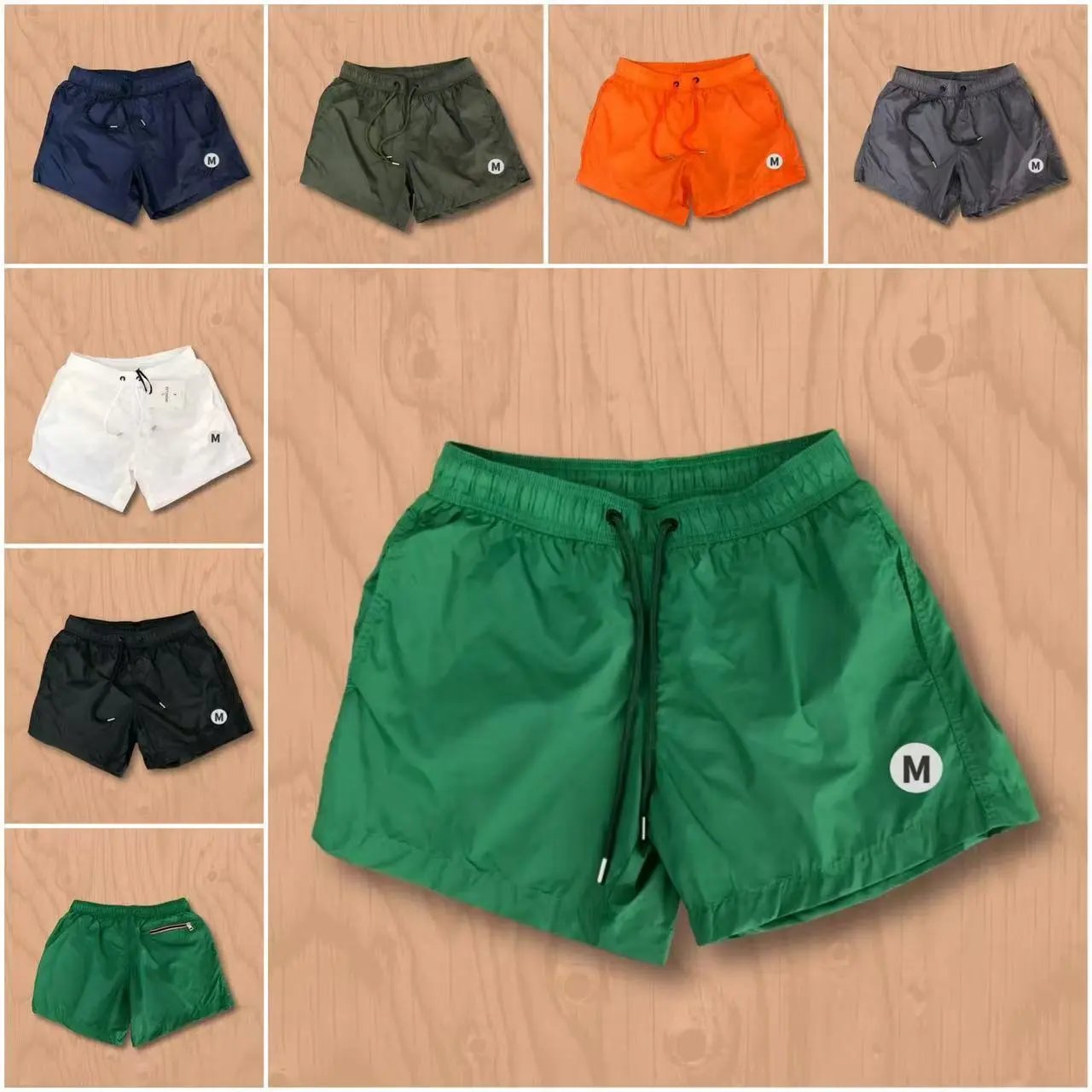 Moncler Swim Shorts Neon Green Swimwear - 5