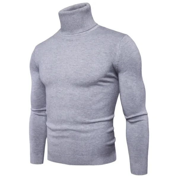 Design Turtleneck Sweater White - 7