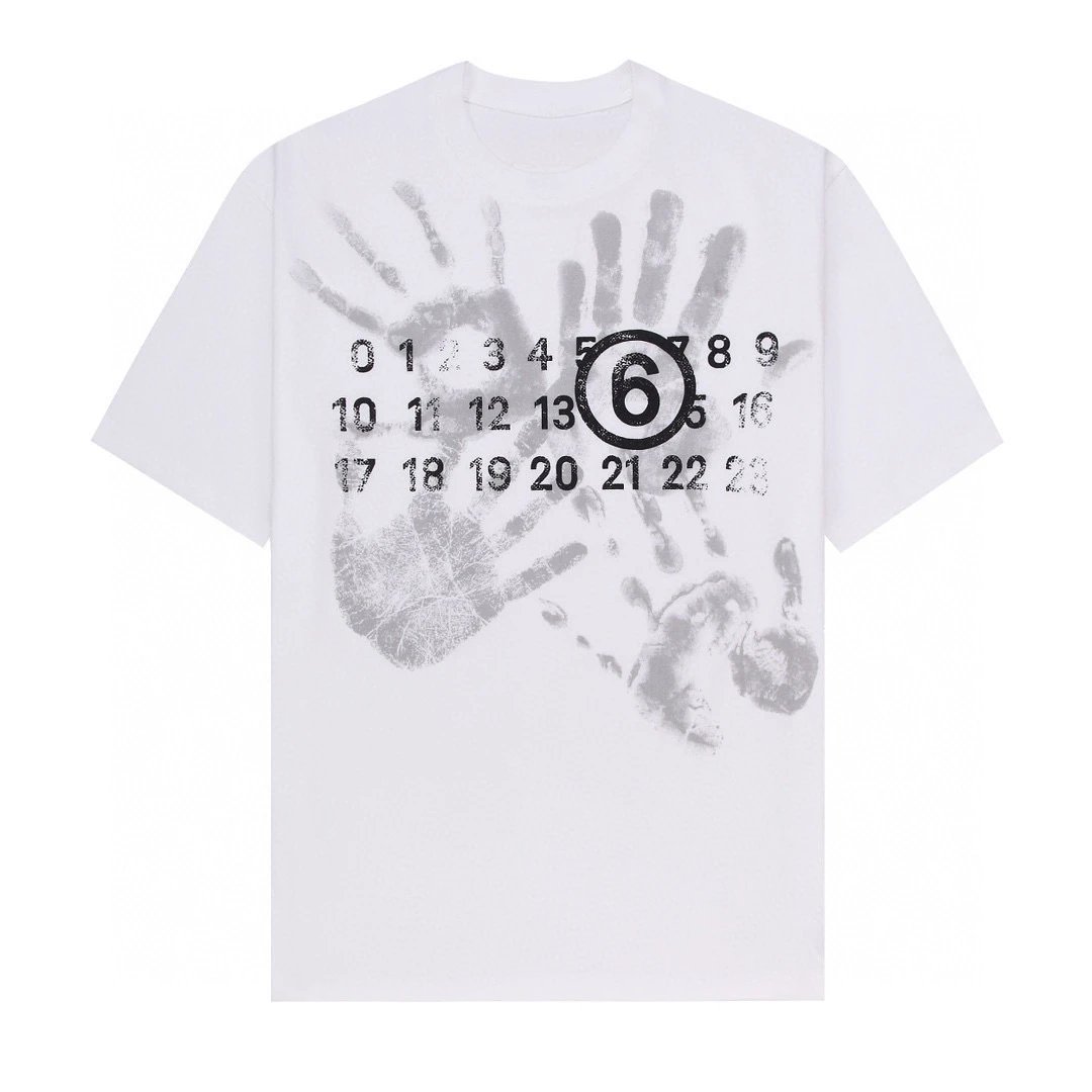 Maison Margiela Numbered Logo White T-Shirt - 27