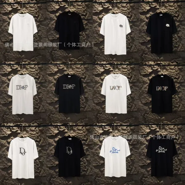 Dior CD Logo T-Shirt Light Blue T-Shirt - 4