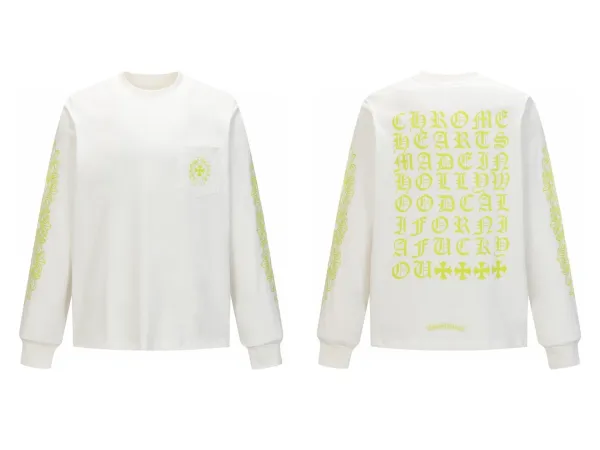 Chrome Hearts Gothic Cross Long Sleeve T-Shirt Black - 8