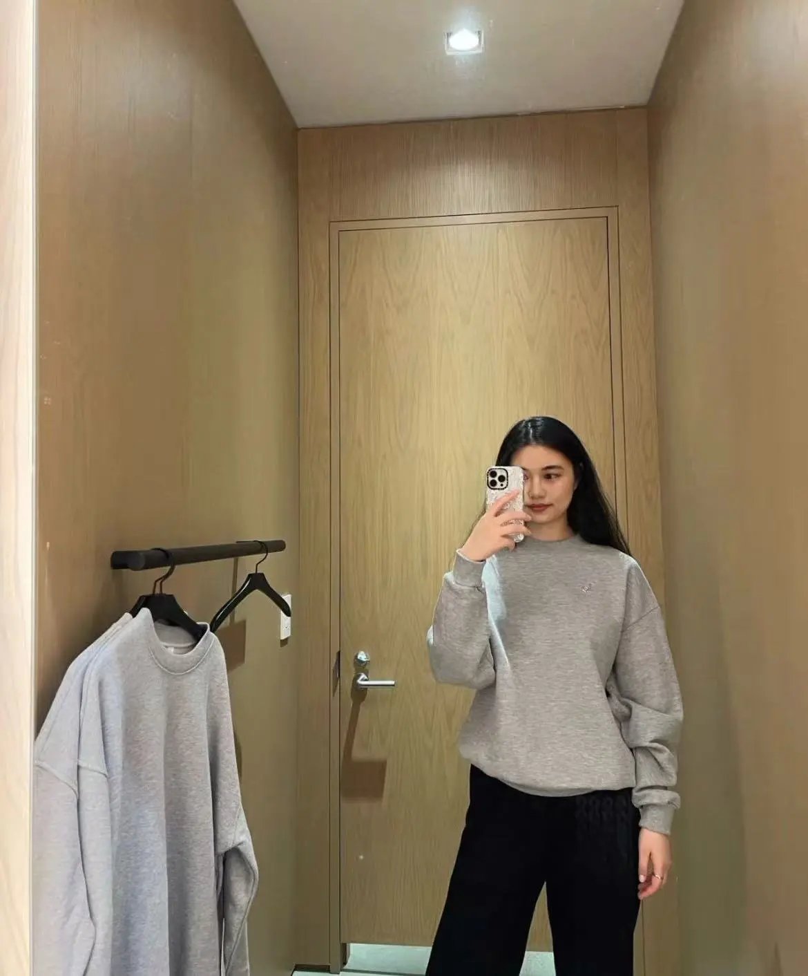 Design Al Logo Oversized Crewneck Black Sweatshirt Hoodie - 5