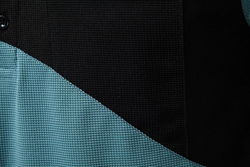 Design Color-Block Polo Shirt White Black Tops.polo - 34