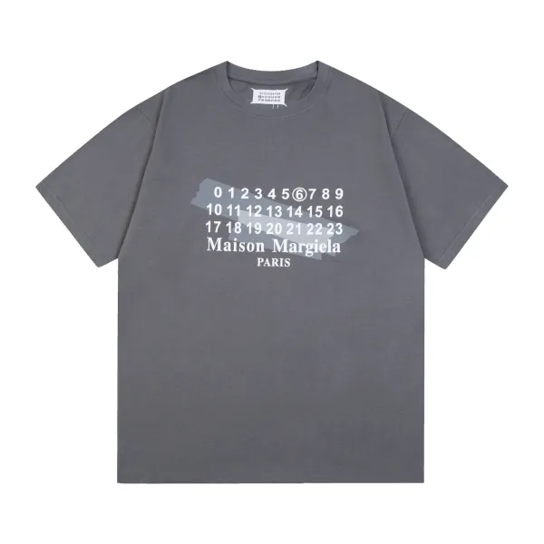 Maison Margiela Numbered Logo Beige T-Shirt - 10
