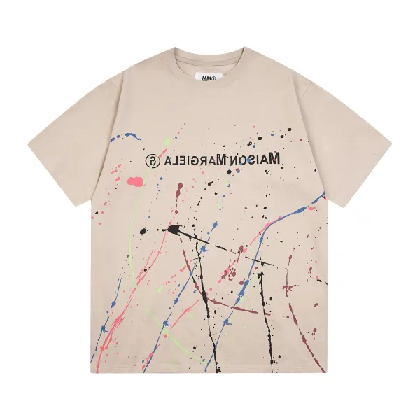 Maison Margiela Numbered Logo Beige T-Shirt - 21