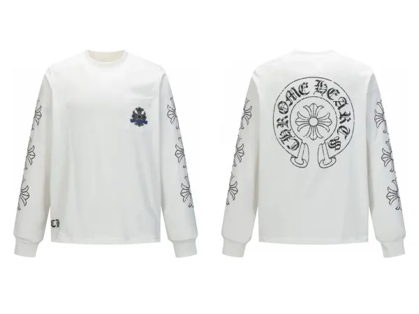 Chrome Hearts Gothic Cross Long Sleeve T-Shirt Black - 19