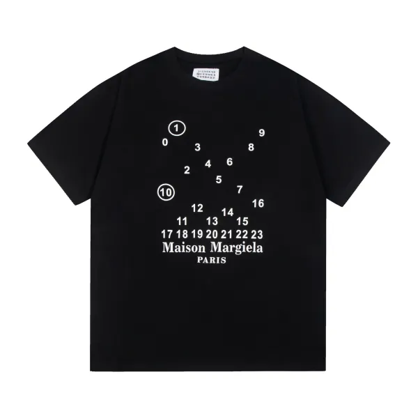 Maison Margiela Numbered Logo Beige T-Shirt - 18