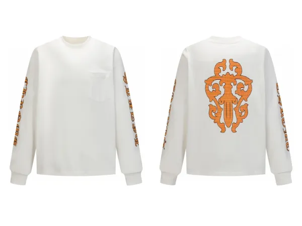 Chrome Hearts Gothic Cross Long Sleeve T-Shirt Black - 22