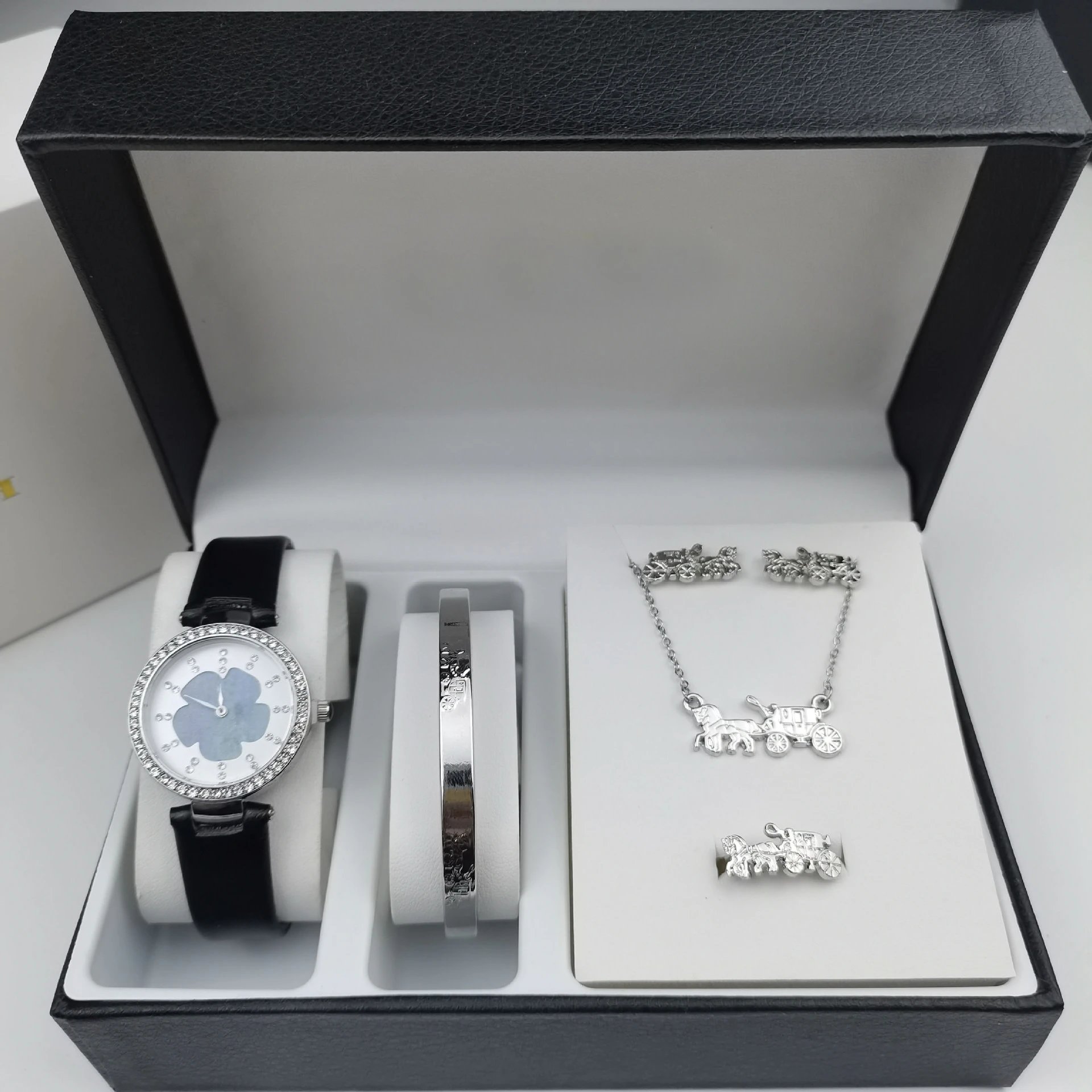Coach Horse and Carriage Watch Set Gold Brown Accessories - 9